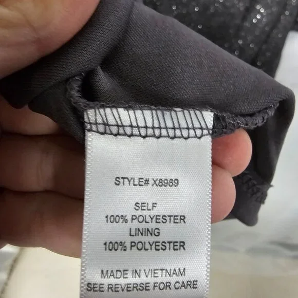 Unbranded Blouse Goth Whimsigoth Fairy Gray Glitter Sheer XL - Picture 9 of 11